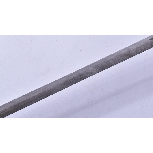 120 - A 17th Century European Rapier sword with a spherical multi-bar hilt and swollen grip. The double ed... 