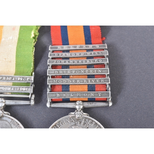 15 - Boer War Medals - an original Boer War medal duo awarded to one 5499 Private H Blacker of The Grenad... 