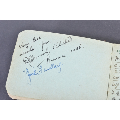 157 - RAF Interest - a WWII Second World War period (1941 onwards) RAF crew member's ditty or autograph bo... 