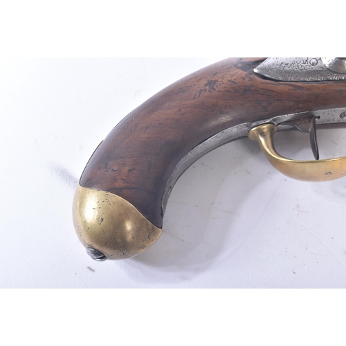 18 - An early 19th Century circa 1806 - 1814 French 1st Empire Napoleonic flintlock cavalry pistol model ... 