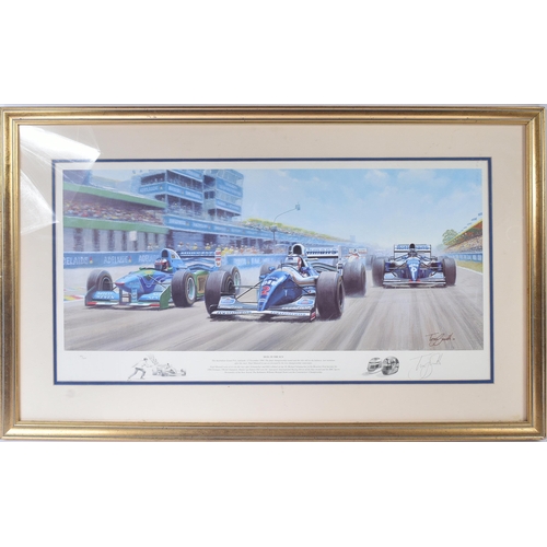 194 - Formula One / Racing - Tony Smith - Duel In The Sun - Limited Edition signed print of the Australian... 