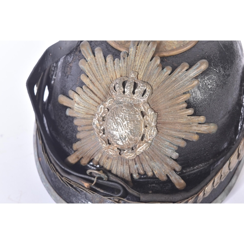 200 - A WWI First World War Imperial German / Prussian Empire Saxon Cuirassier pickelhaube helmet. Starbur... 