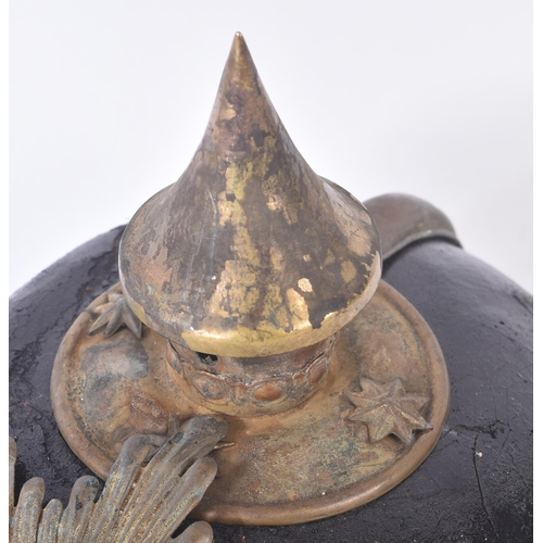 200 - A WWI First World War Imperial German / Prussian Empire Saxon Cuirassier pickelhaube helmet. Starbur... 