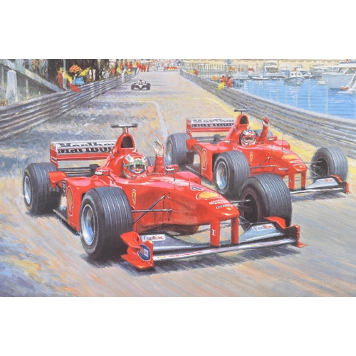 213 - Formula One / Racing - Tony Smith - Viva Ferrari! - Limited Edition signed print from the 1999 Monac... 