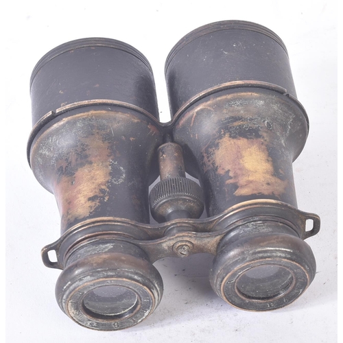 216 - A WWI First World War  Anti-Zeppelin flechette / projectile and a pair of French made binoculars. Th... 