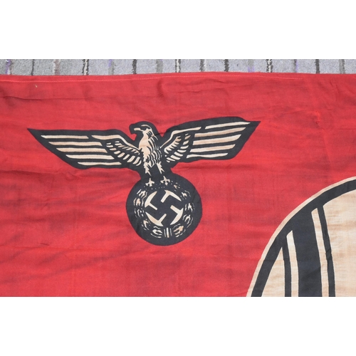 218 - A WWII Second World War Third Reich Nazi German NSDAP Reich Service service flag. Swastika to the ce... 