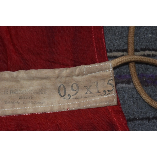 218 - A WWII Second World War Third Reich Nazi German NSDAP Reich Service service flag. Swastika to the ce... 