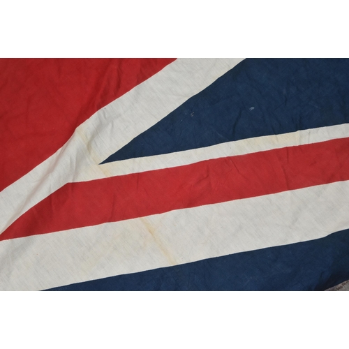 224 - A large vintage British Union Flag / Jack. Lightweight cotton, typical form. Unmarked to the seam. M... 