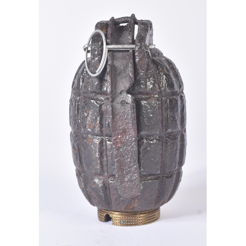 239 - An original WWI First World War British Army inert No. 5 MKI mills bomb / hand grenade. Typical form... 