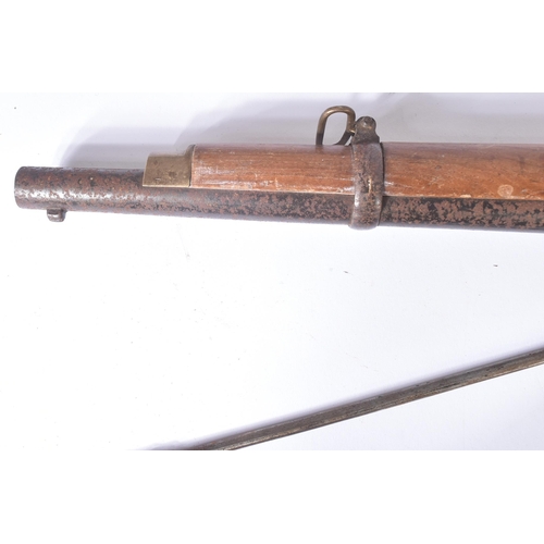 240 - A believed 19th Century British Pattern 1853 Enfield Musket Rifle. Three band, percussion lock rifle... 