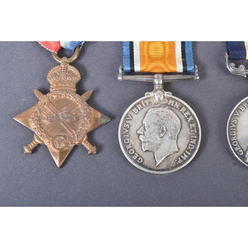 25 - A WWI First World War medal group awarded to one 6272 Private J. W Bashford of The East Surrey Regim... 