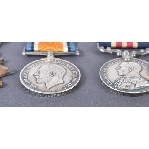 25 - A WWI First World War medal group awarded to one 6272 Private J. W Bashford of The East Surrey Regim... 