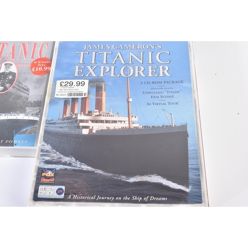 255 - RMS Titanic - a collection of assorted memorabilia to include; Gilbow RMS Titanic diecast model (box... 