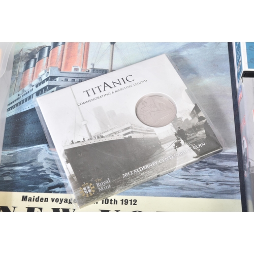 255 - RMS Titanic - a collection of assorted memorabilia to include; Gilbow RMS Titanic diecast model (box... 