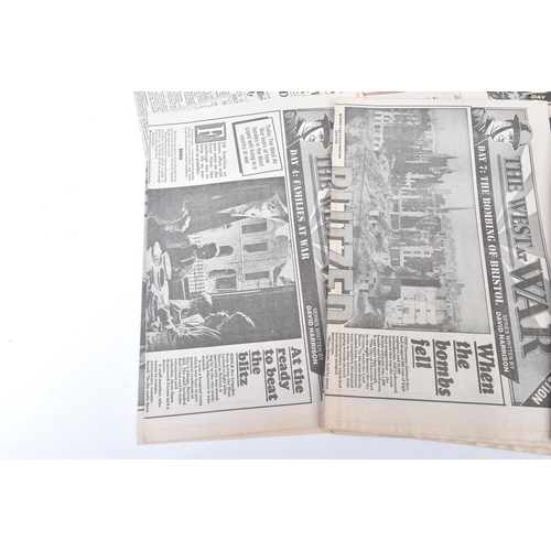 263 - A collection of assorted WWII Second World War interest newspapers to include a selection of 50th An... 