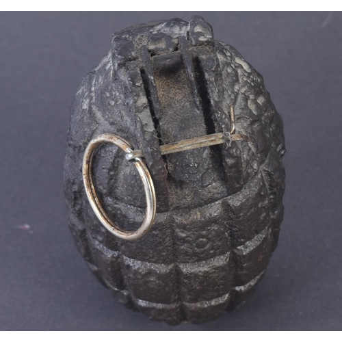 291 - An original WWI First World War British Army inert No. 5 MKI mills bomb / hand grenade. Typical form... 