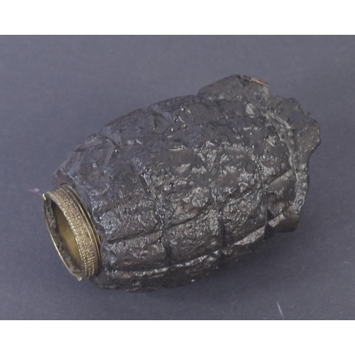 291 - An original WWI First World War British Army inert No. 5 MKI mills bomb / hand grenade. Typical form... 