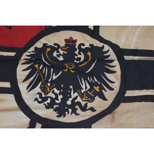 329 - A WWI First World War Imperial German Army / Prussian war flag. The flag with a central Prussian eag... 