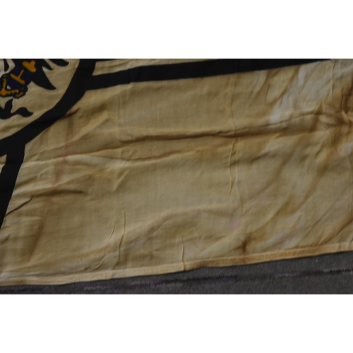 329 - A WWI First World War Imperial German Army / Prussian war flag. The flag with a central Prussian eag... 