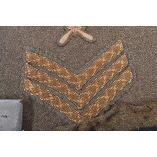 33 - Royal Flying Corps - an original WWI First World War RFC Royal Flying Corps Sergeants cloth patches ... 