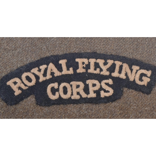 33 - Royal Flying Corps - an original WWI First World War RFC Royal Flying Corps Sergeants cloth patches ... 