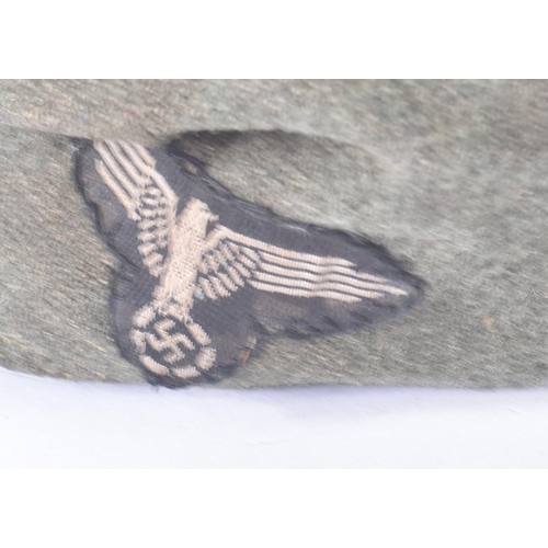 330 - A WWII Second World War Third Reich Nazi German Waffen SS M43 Overseas Fieldcap. Khaki / field grey ... 