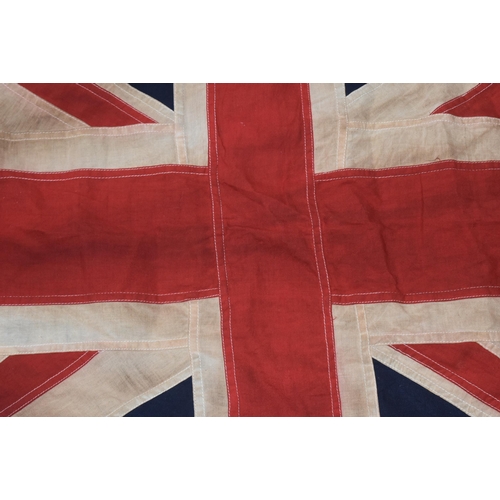 332 - A vintage mid Century British Union Jack / Union flag. Typical form, with rope stitched into the sea... 