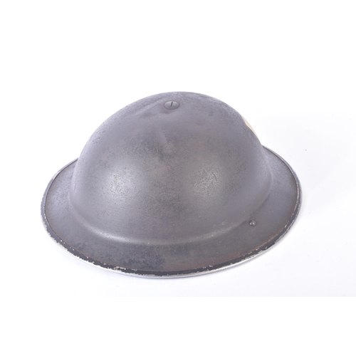 339 - A WWII Second World War British Home Front ' Damage Control ' brodie helmet. Typical form with a whi... 