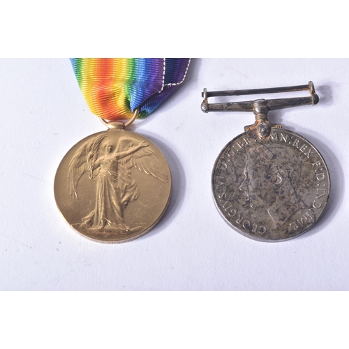 343 - A WWI First World War medal duo and a WWII Second World War Defence medal awarded to one 32389 Pte H... 