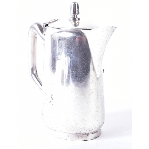 355 - A WWII Second World War Third Reich Nazi German Kriegsmarine Officers mess coffee pot. A 35ml silver... 