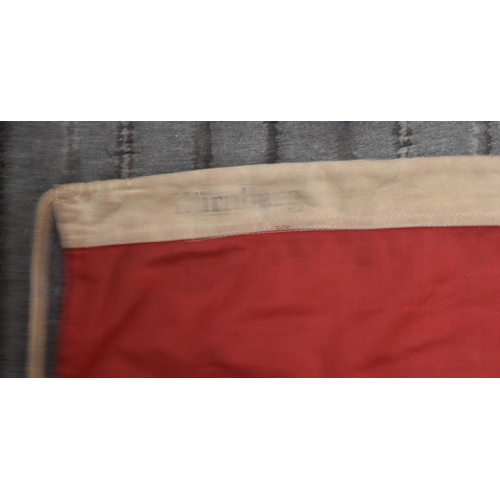 356 - A WWII Second World War style Third Reich Nazi German NSDAP party flag. The flag in red and white, w... 