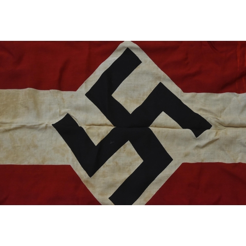 373 - A WWII Second World War style Third Reich Nazi German Hitler Youth flag. Red and white background wi... 