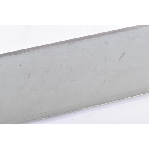 382 - A vintage RAF Royal Air Force style Helicopter rotatory wing blade. Typical form with red and white ... 