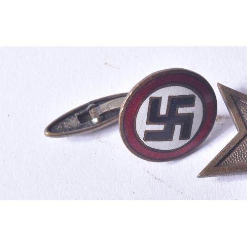 409 - A collection of assorted WWII Second World War Third Reich Nazi German badges / medals comprising; W... 