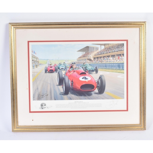 445 - Formula One / Racing - Tony Smith - British Greats (Mike Hawthorn) - Limited Edition signed print No... 