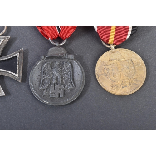 448 - A collection of assorted WWII Second World War Third Reich Nazi German medals comprising; Iron Cross... 