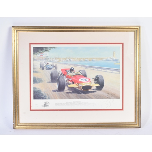 449 - Formula One / Racing - Tony Smith - British Greats (Graham Hill) - Limited Edition signed print No 3... 