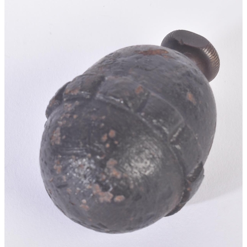 451 - Two WWI First World War Imperial German Army inert hand grenades comprising; Model 17 ' Eierhandgran... 