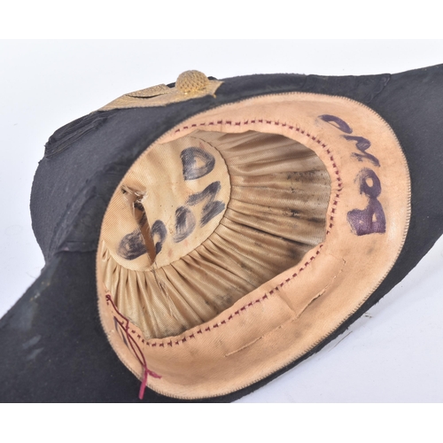 458 - A late 19th / early 20th Century British Royal Navy General Officer's bicorn hat. Brocade braid to t... 