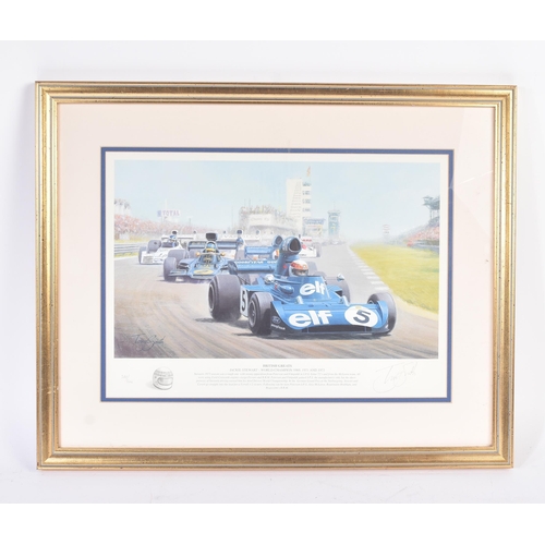 469 - Formula One / Racing - Tony Smith - British Greats (Jackie Stewart) - Limited Edition signed print N... 