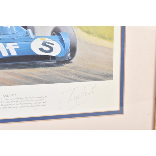 469 - Formula One / Racing - Tony Smith - British Greats (Jackie Stewart) - Limited Edition signed print N... 