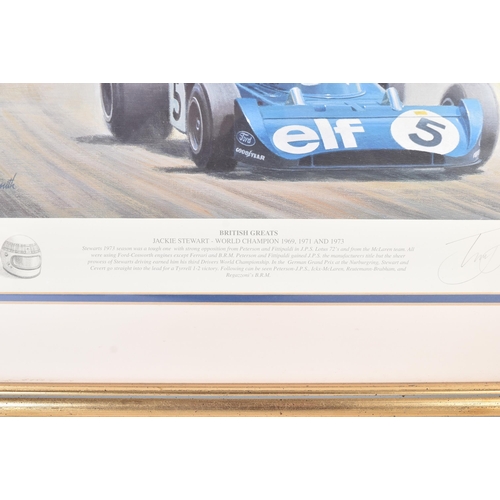 469 - Formula One / Racing - Tony Smith - British Greats (Jackie Stewart) - Limited Edition signed print N... 