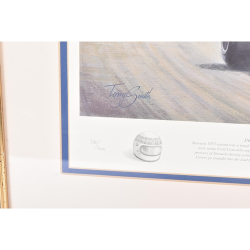 469 - Formula One / Racing - Tony Smith - British Greats (Jackie Stewart) - Limited Edition signed print N... 