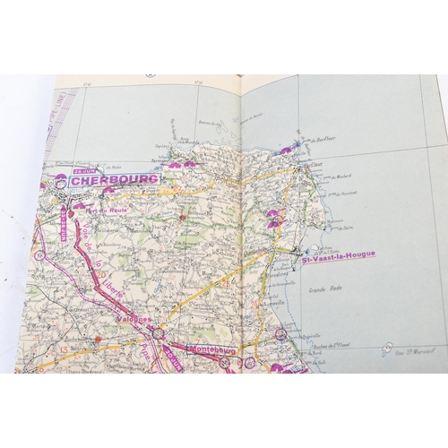 491 - From the Ferdinand Otto Miksche collection.

 French Michelin Guide dated 1947, 'Bataille de Normand... 