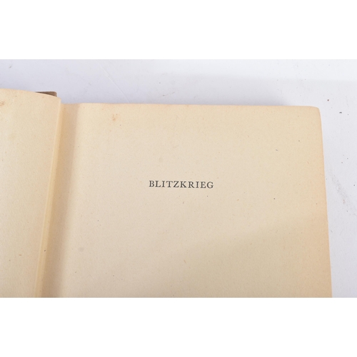 492 - From the Ferdinand Otto Miksche collection.

 'Blitzkrieg', F. O. Miksche (1942). Sent by the author... 