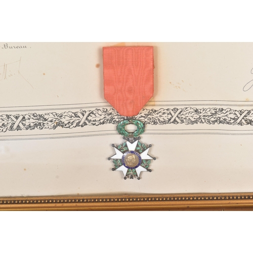 498 - From the Ferdinand Otto Miksche collection.

 Order National de la Legion d'Honneur awarded to Ferdi... 