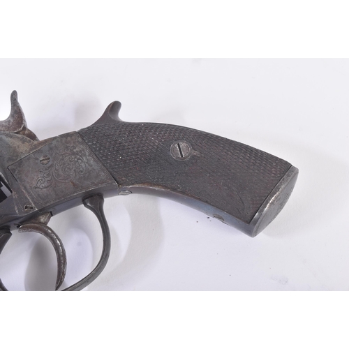 50 - An early 19th Century six-shot percussion revolver pistol by J. MacQuire of 7 Chamber Street, London... 