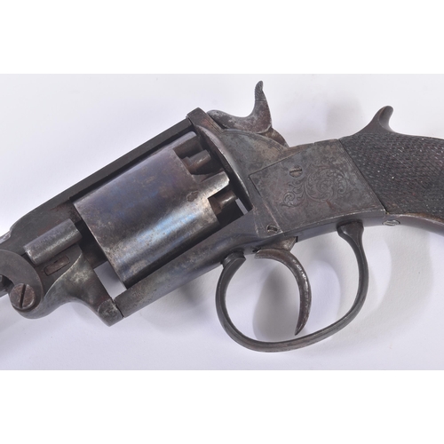 50 - An early 19th Century six-shot percussion revolver pistol by J. MacQuire of 7 Chamber Street, London... 