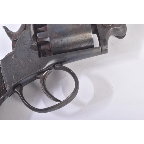 50 - An early 19th Century six-shot percussion revolver pistol by J. MacQuire of 7 Chamber Street, London... 