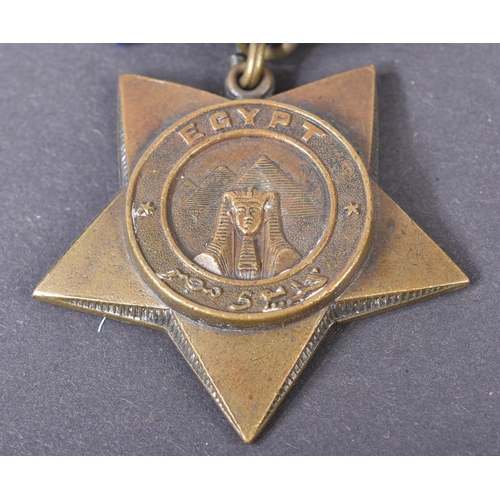 64 - A 19th Century Egypt Campaign Khedive's Star medal with Tokar clasp. The five-pointed bronze star sh... 